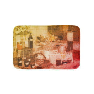 Alfombrilla De Baño Producción justa del país Vintage de color parcial