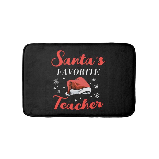 Alfombrilla De Baño Profesora de navidades (Anverso)