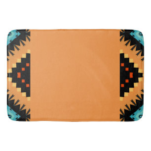 Alfombrilla De Baño Profundo Saffron Negrita Patrón 2