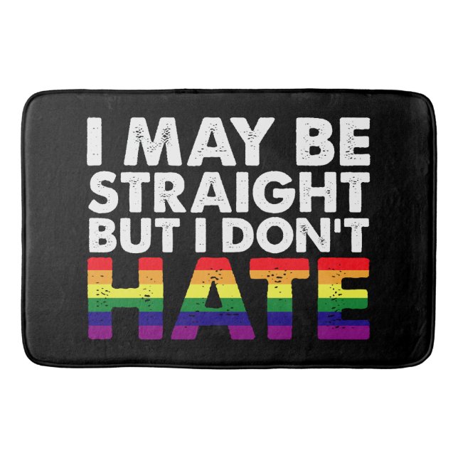 Alfombrilla De Baño Puedo ser franco pero no odio a los homosexuales L (Anverso)