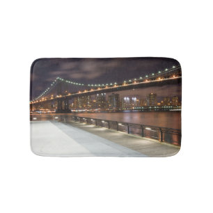 Alfombrilla De Baño Puente de Manhattan y Skyline NYC
