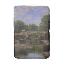 Alfombrilla De Baño Puente sobre un río (por Santiago Rusiñol)