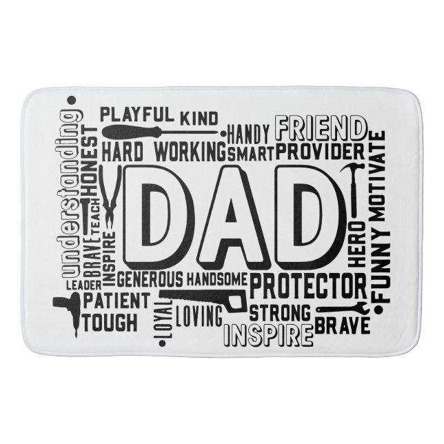 Alfombrilla De Baño Puerta del porche de bienvenida de la casa de papá (Anverso)