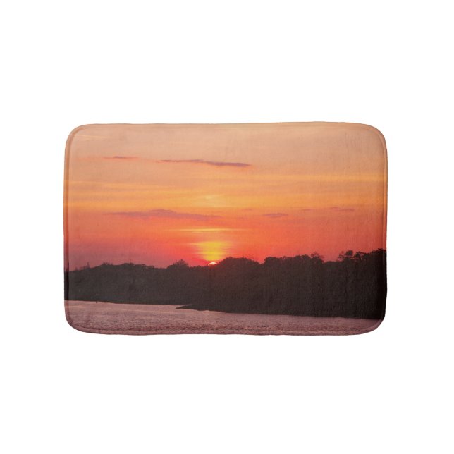 Alfombrilla De Baño Puesta de sol de Savannah (Anverso)