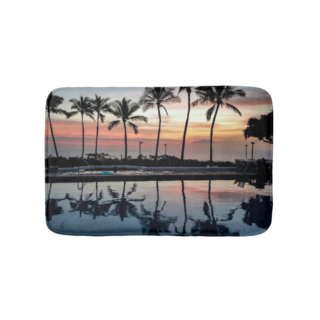 Alfombrilla De Baño Puesta del sol del día de navidad (Anverso)