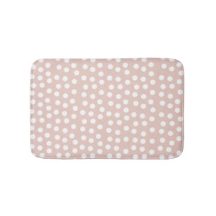 Alfombrilla De Baño Punto Polka Rosa de Rubor