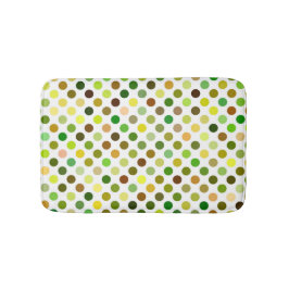 Alfombrilla De Baño Puntos amarillo y verde