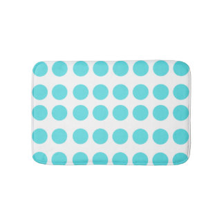 Alfombrilla De Baño Puntos Aqua Polka
