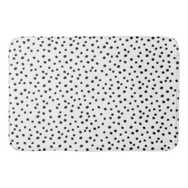 Alfombrilla De Baño Puntos blancos y negros