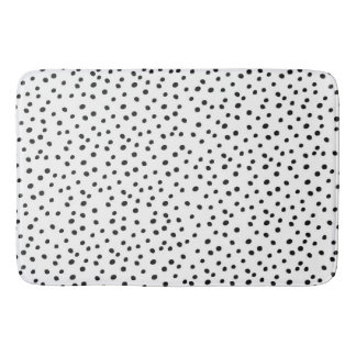 Alfombrilla De Baño Puntos blancos y negros