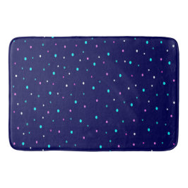Alfombrilla De Baño Puntos de polka celeste