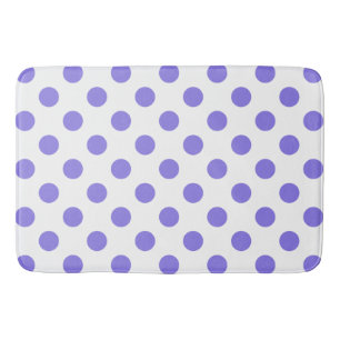 Alfombrilla De Baño Puntos de polka periwinkle