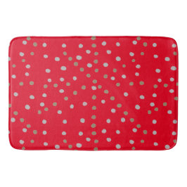 Alfombrilla De Baño Puntos del Polka Rojo