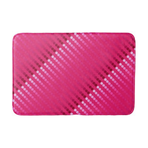 Alfombrilla De Baño Puntos del satén - sombras del rosa fucsia