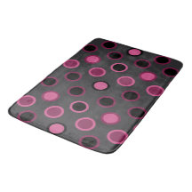 Puntos modernos de color rosa, negro y gris de med