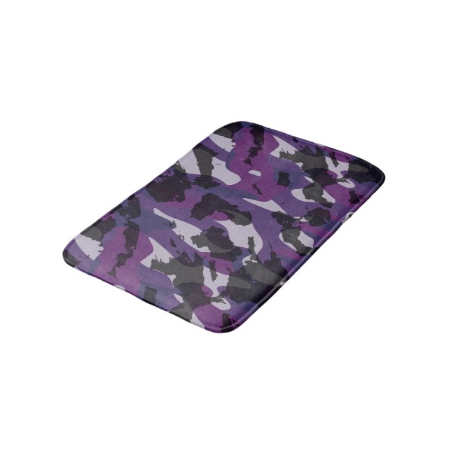 Alfombrilla De Baño Purple Camo Abstract (Angular)