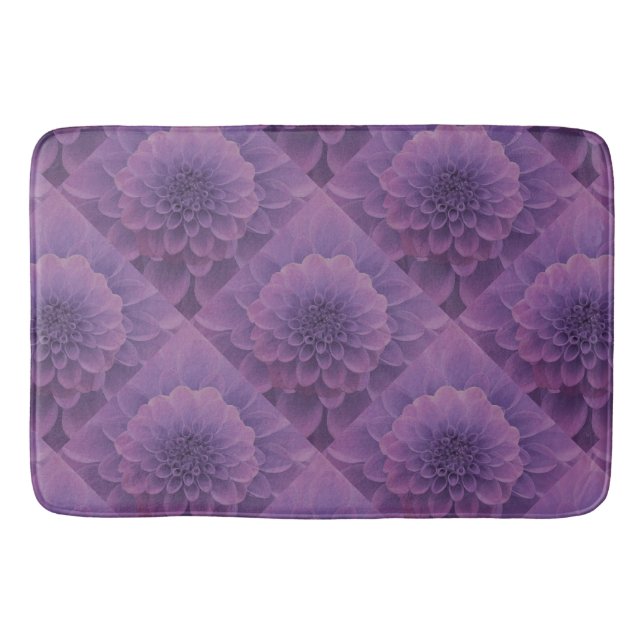 Alfombrilla De Baño Purple Dahlia (Anverso)