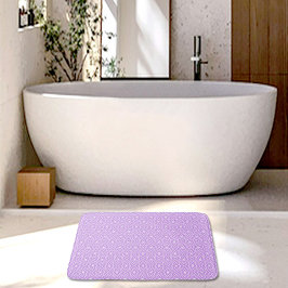 Alfombrilla De Baño Purple Diamonds Pattern Bath Mat