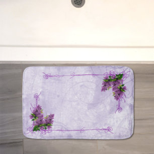 Alfombrilla De Baño Purple Lilacs Bath Mat