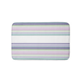 Alfombrilla De Baño Purple, Neptune, sea green, and Lavender stripes