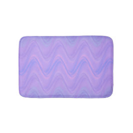 Alfombrilla De Baño Purple Pink Wavy Lines Pattern