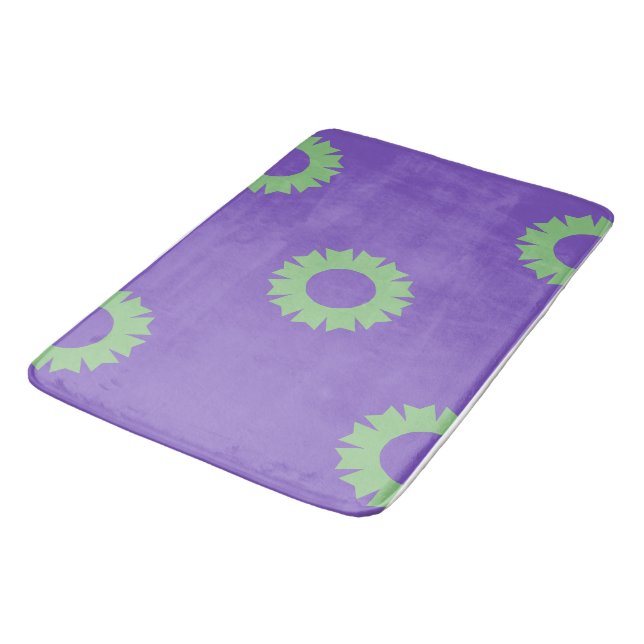 Alfombrilla De Baño Purple Sage Geo (Angular)