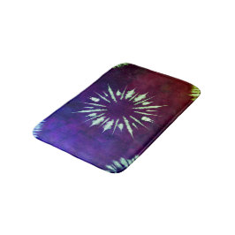 Alfombrilla De Baño Purple Tie Dye Bath Mat