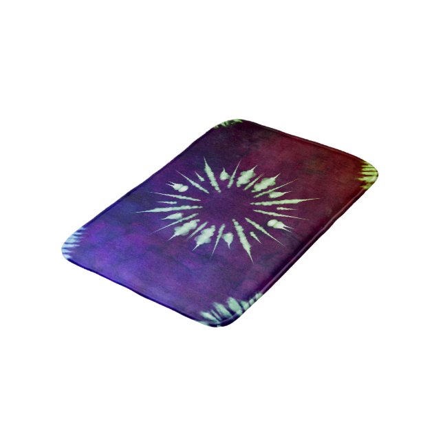 Alfombrilla De Baño Purple Tie Dye Bath Mat (Angular)
