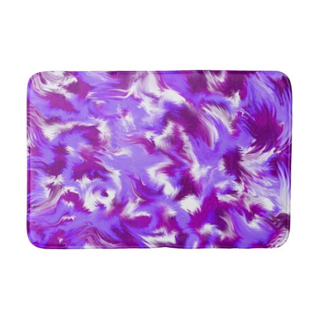 Alfombrilla De Baño Púrpura abstraído (Anverso)