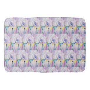 Alfombrilla De Baño Púrpura azul amarillo Luz de Iris
