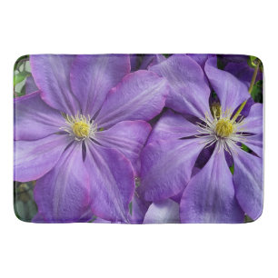 Alfombrilla De Baño Púrpura clematis