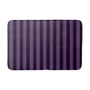 Alfombrilla De Baño Púrpura franjas verticales Personalizar de fondo e