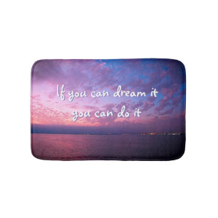 Alfombrilla De Baño Púrpura Ocean Sunset Photo Dream It Do It Cita