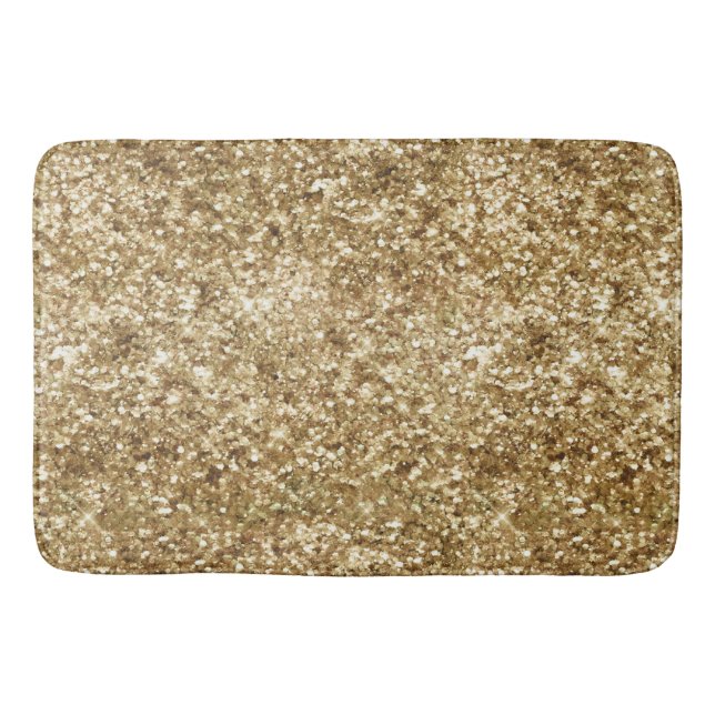 Alfombrilla De Baño Purpurina Confetti Gold (Anverso)
