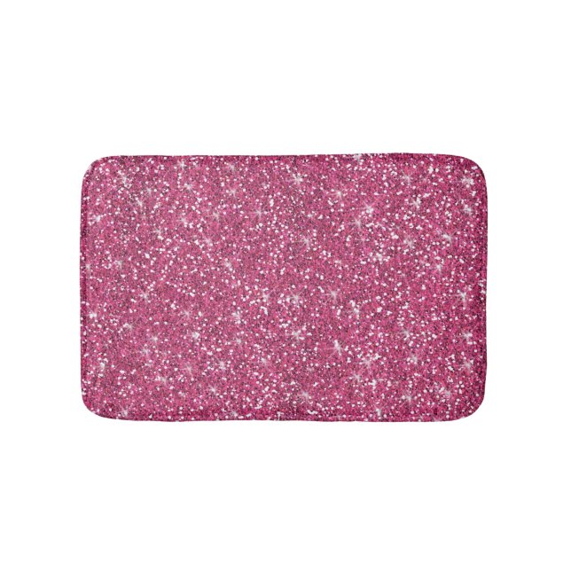 Alfombrilla De Baño Purpurina de las rosas fuertes impreso (Anverso)