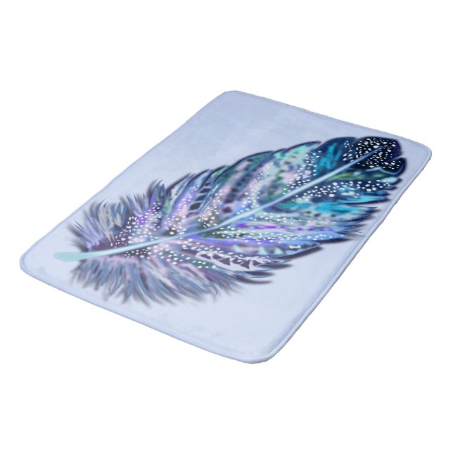Alfombrilla De Baño Purpurina Feather Bath Mat (Angular)
