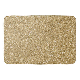 Alfombrilla De Baño Purpurina Gold Glitz