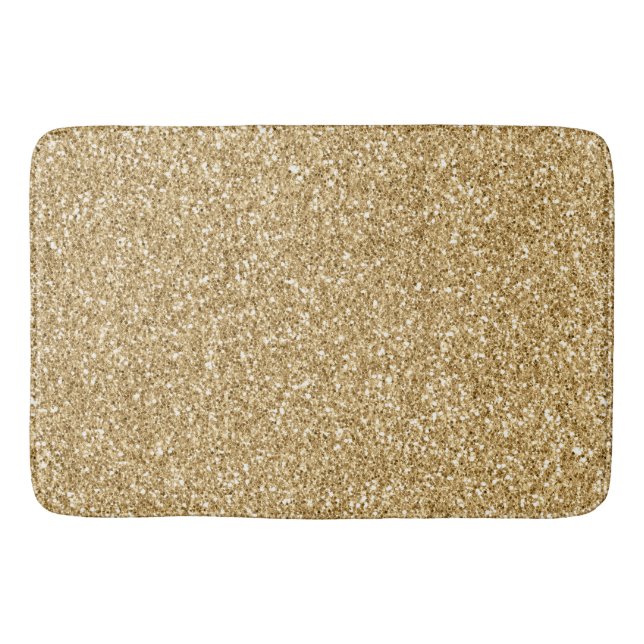 Alfombrilla De Baño Purpurina Gold Glitz      (Anverso)