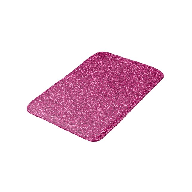 Alfombrilla De Baño Purpurina rosado intermitente (Angular)