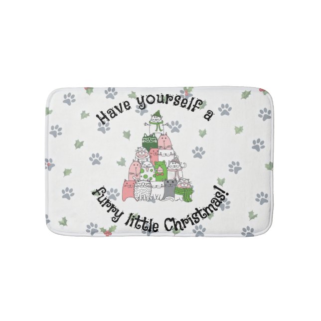 Alfombrilla De Baño Que tengan un peludo Navidad (Anverso)