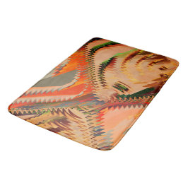 Alfombrilla De Baño Quebra de cores com zigue zague ou efeito onda