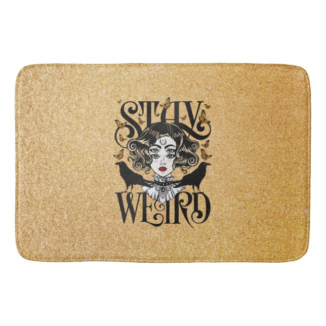 Alfombrilla De Baño Quédate raro (Anverso)
