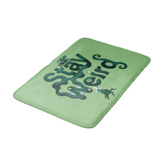 Alfombrilla De Baño Quédate raro monstruo