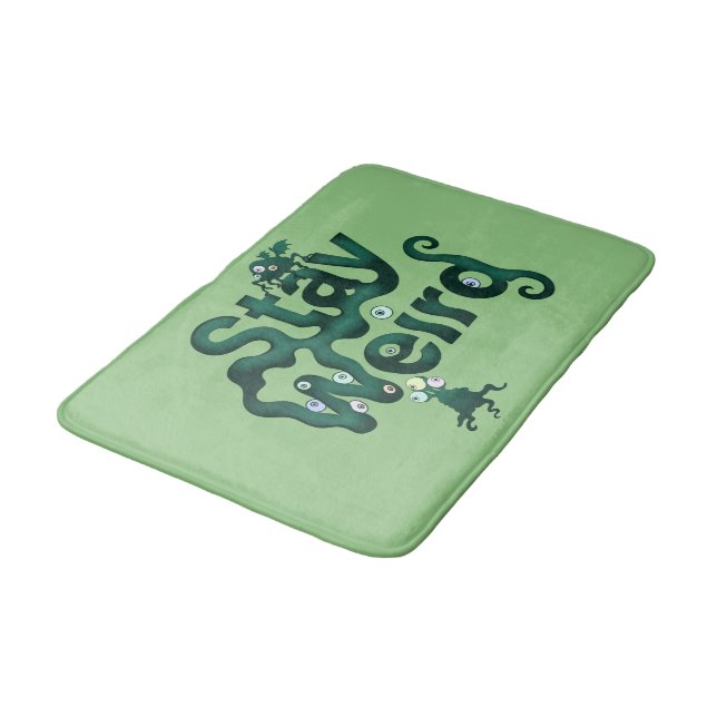 Alfombrilla De Baño Quédate raro monstruo (Angular)