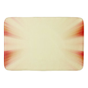 Alfombrilla De Baño Quema de sol rojo y amarillo vintage