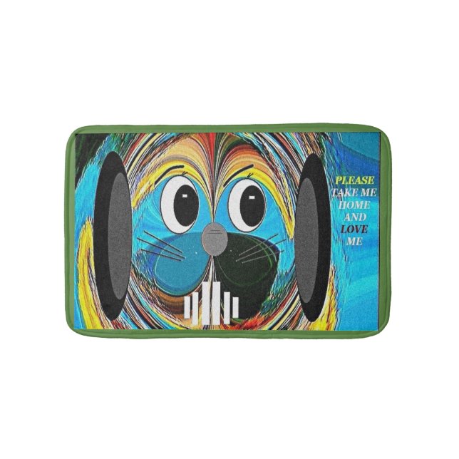 Alfombrilla De Baño "Quién podría resistir" Mat (Mascota) de Baño pequ (Anverso)