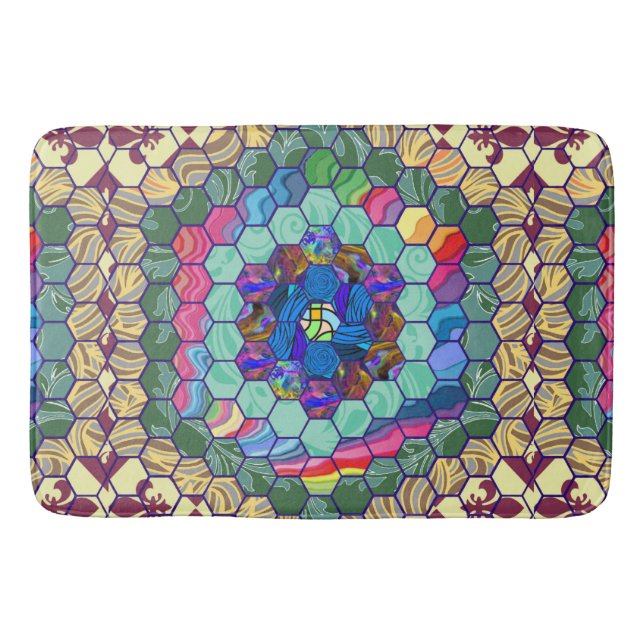 Alfombrilla De Baño Quilt casero (Anverso)