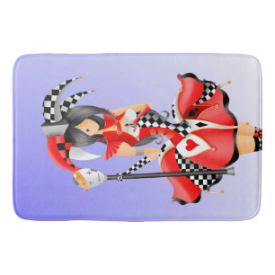 Alfombrilla De Baño Quirky Jester y marioneta King Red Bath Mat
