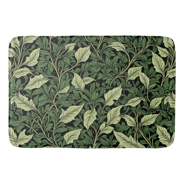 Alfombrilla De Baño Racimo de Vides en Tonos de Verde (Anverso)