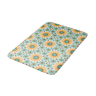 Alfombrilla De Baño Radiancia zellige: Geometría andaluza colorida